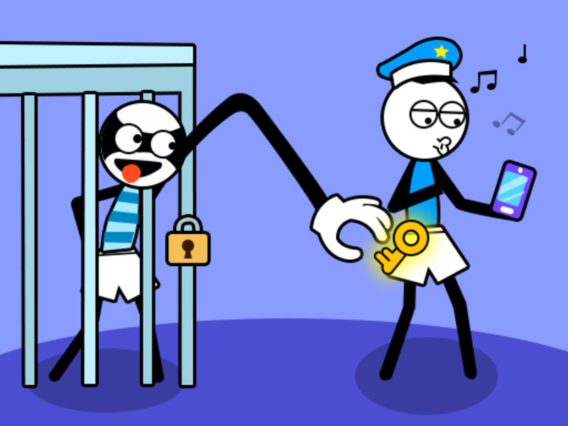 Gioco Puzzle di ladro di troll stickman in linea