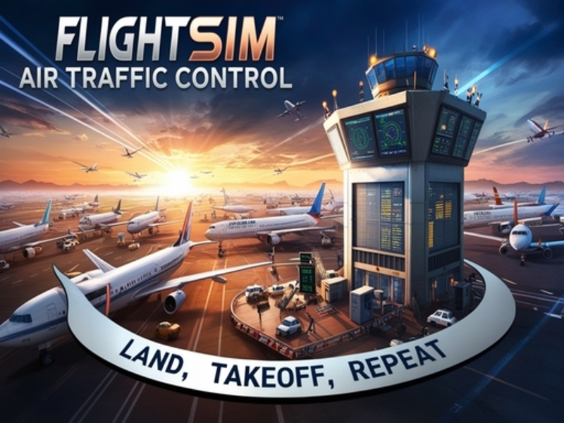 Gioco Controllo del traffico aereo della Sim di volo in linea