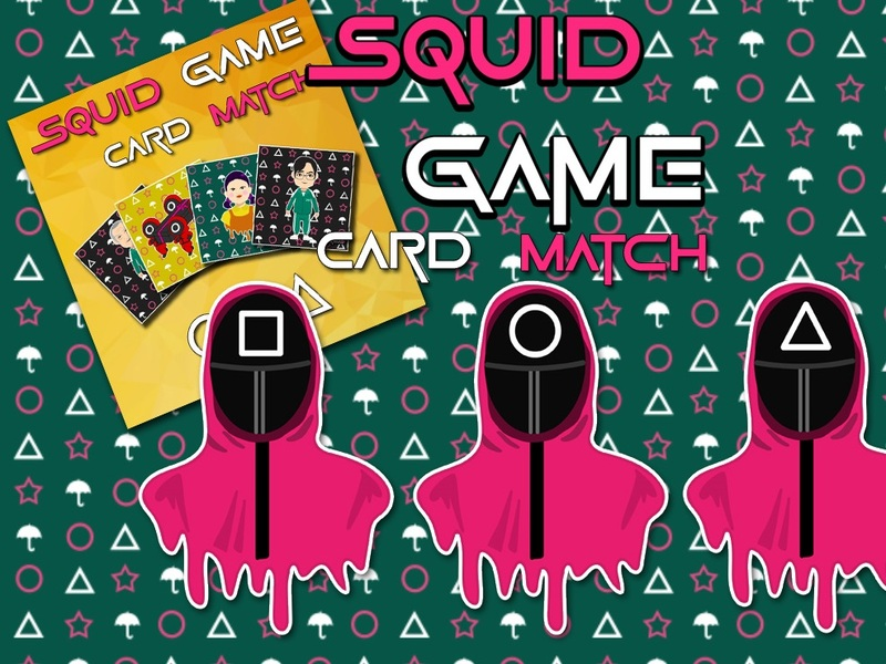 Gioco Match di scheda di memoria del gioco di calamari in linea
