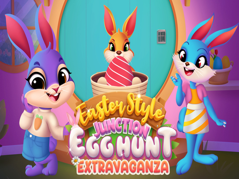 Gioco Stravaganza di caccia alle uova di giunzione in stile pasquale in linea