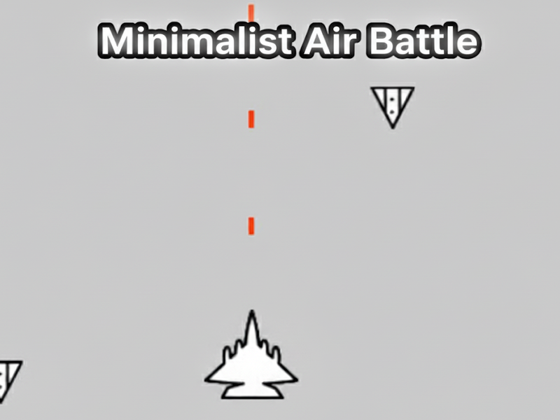 Gioco Battaglia aerea minimalista in linea