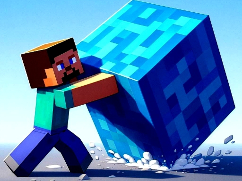 Gioco Maze 3D Mineblocks in linea